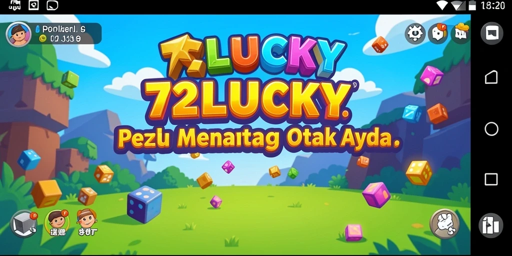 Tampilan gameplay menantang dari 72LUCKY dalam mode puzzle.