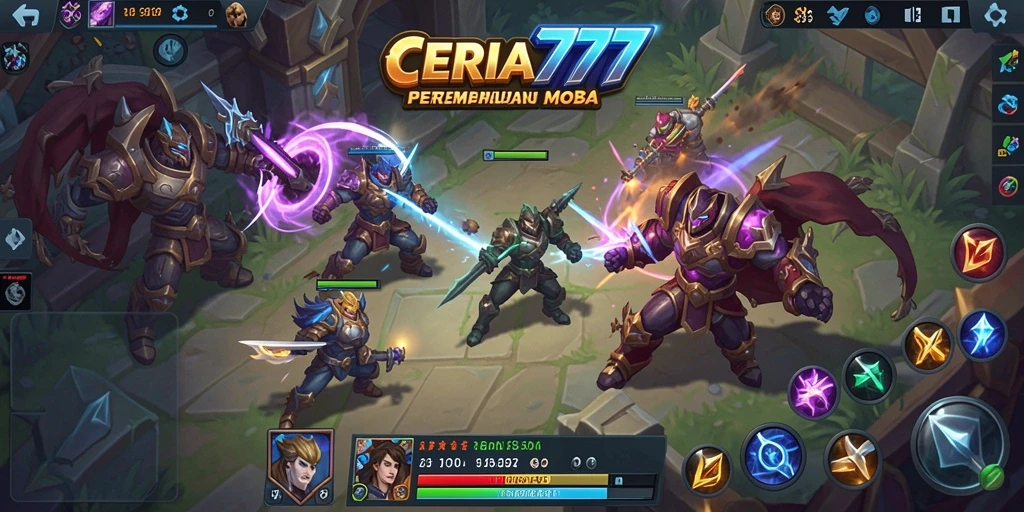 Screenshot gameplay CERIA777 yang menampilkan aksi pertempuran seru.