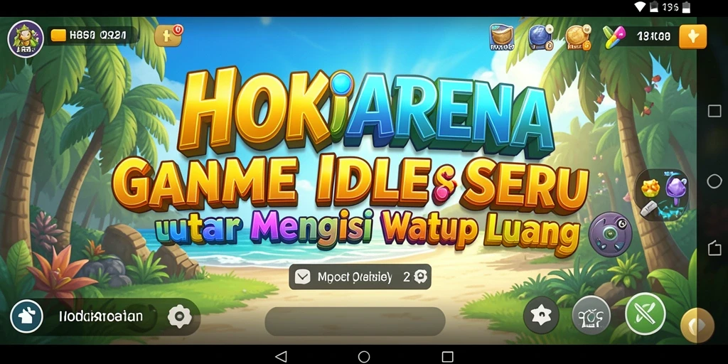 Gameplay menenangkan HOKIARENA dengan karakter yang terlibat.