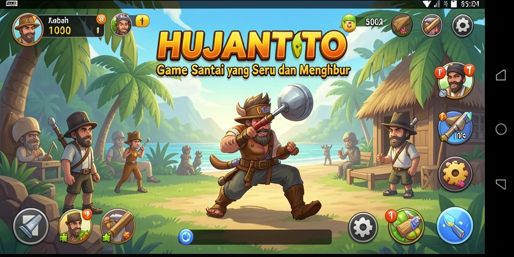 Tampilan gameplay HUJANTOTO yang seru dan penuh warna.